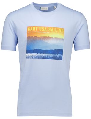 Gant Gant t-shirt lichtblauw Placed Graphic