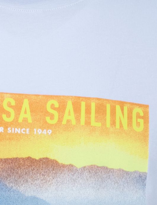 Gant t-shirt lichtblauw Placed Graphic