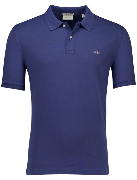 Gant Shield polo regular fit donkerblauw
