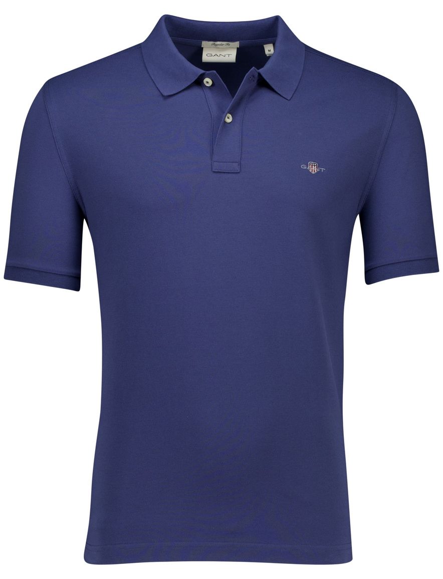 Gant Shield polo regular fit donkerblauw