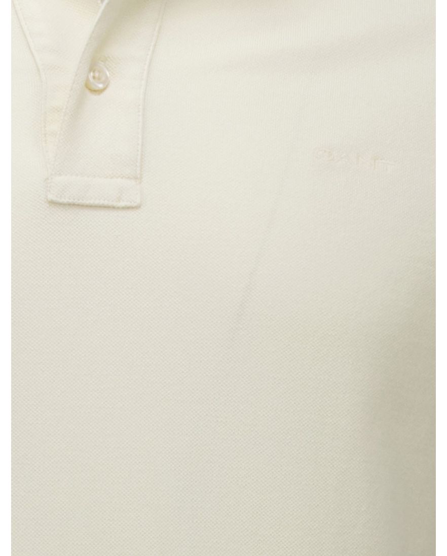 Gant polo creme Sunfaded SS Polo effen korte mouw