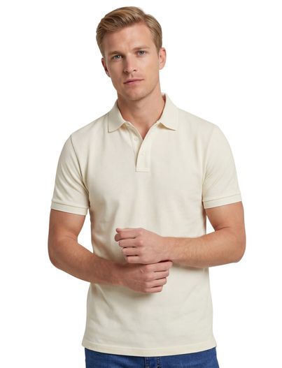 Gant Gant polo creme Sunfaded SS Polo effen 3 knoops