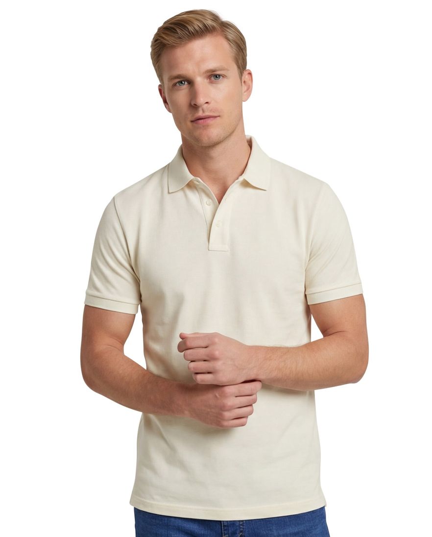 Gant polo creme Sunfaded SS Polo effen korte mouw