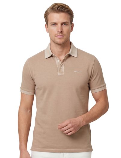 Gant Gant polo beige effen Sunfaded SS Polo