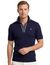 Gant polo donkerblauw strepen gebreid