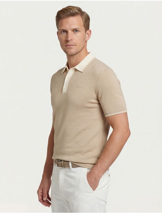 Gant polo beige modal blend