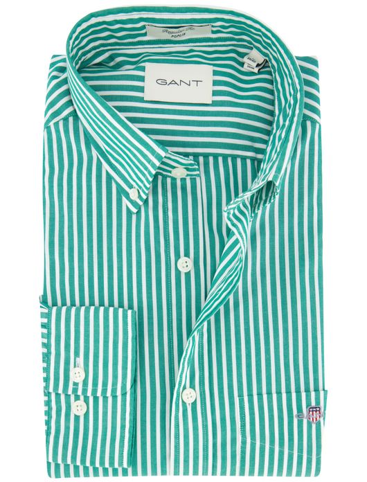 Gant overhemd groen regular fit