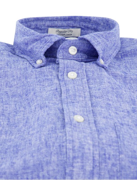 Gant overhemd blauw regular fit