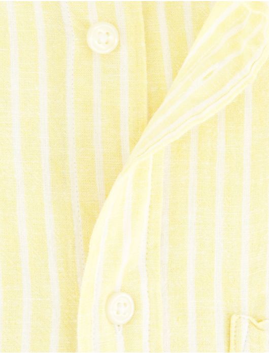 Gant overhemd korte mouw geel