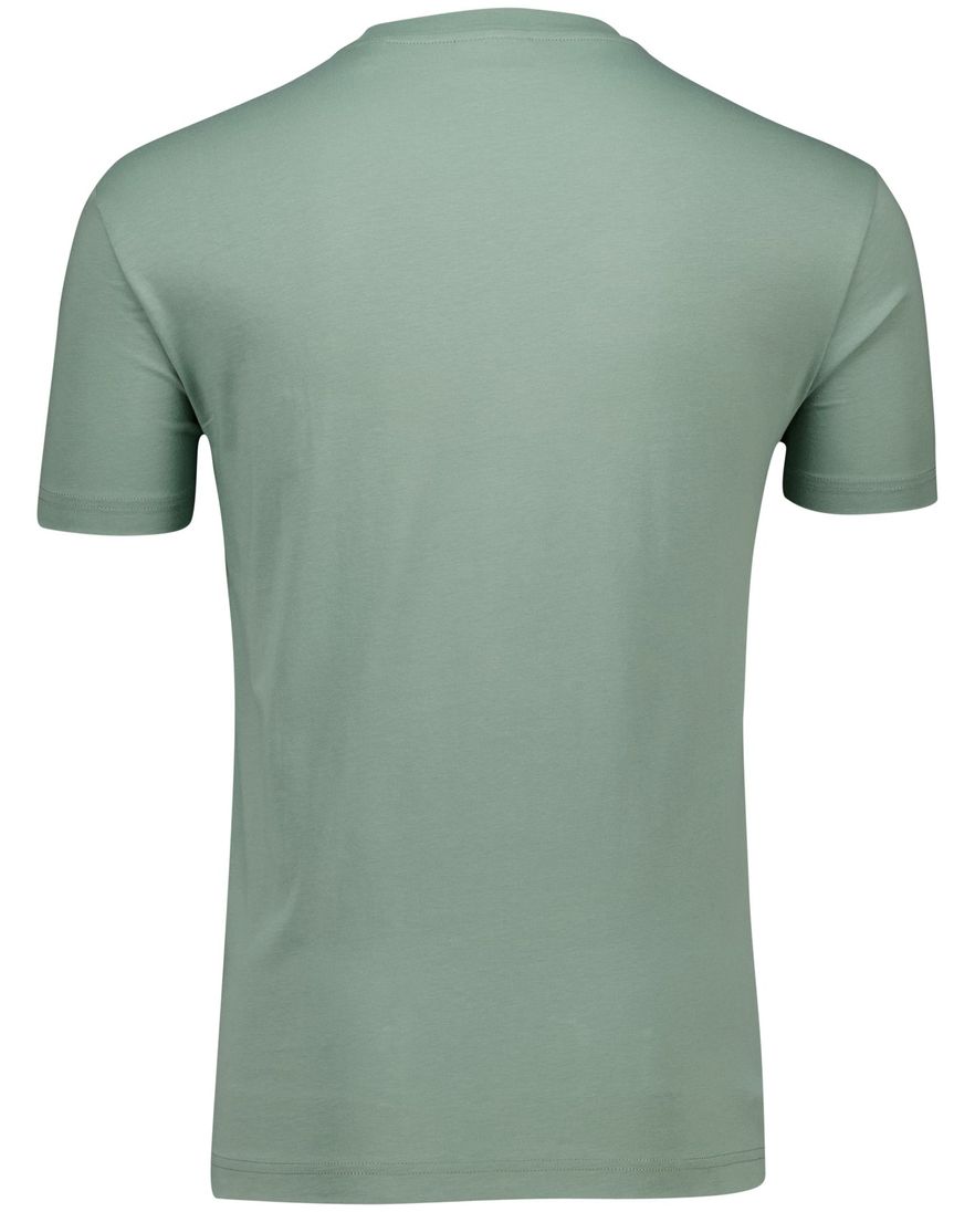 Gant T-shirt groen met afdruk katoen