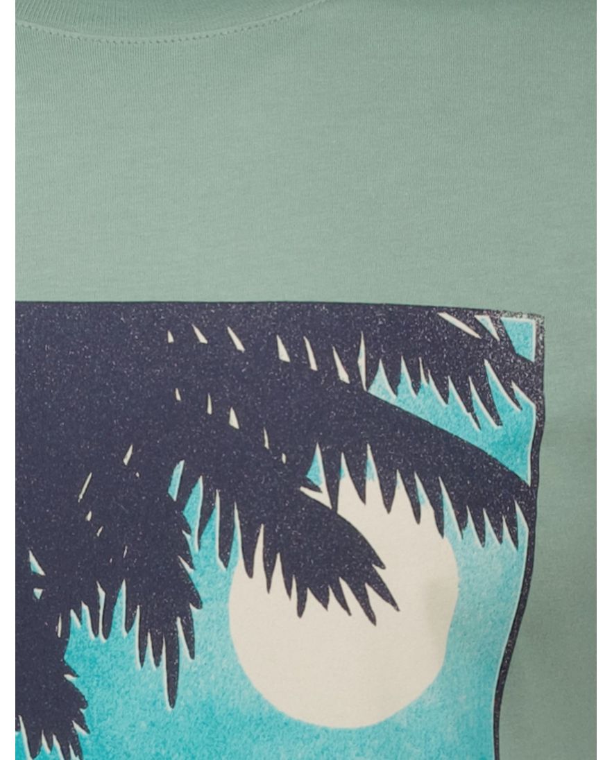 Gant T-shirt groen met afdruk katoen