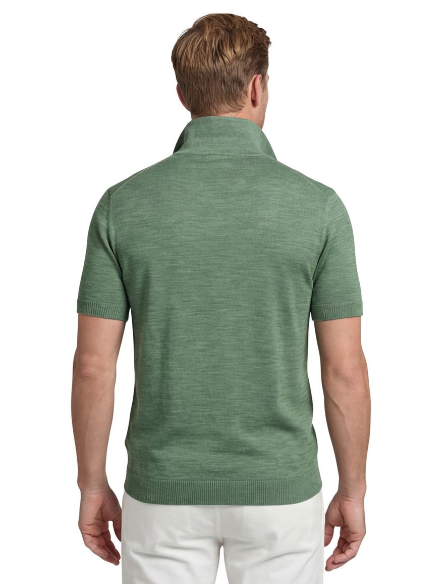 Gant polo groen katoen v-hals