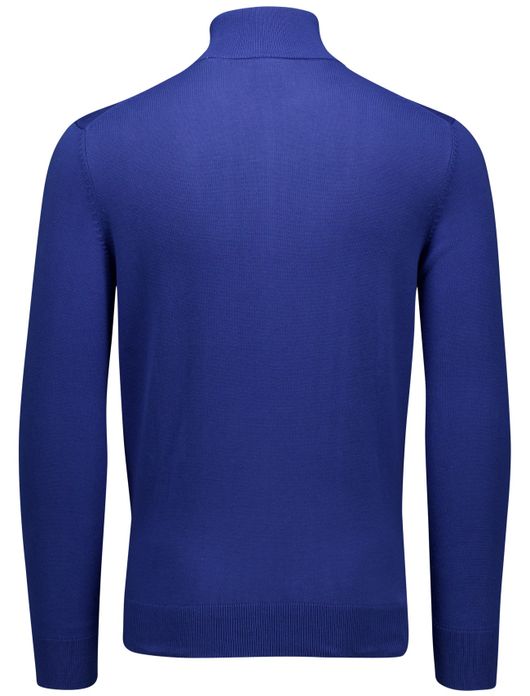 Gant classic half zip trui blauw