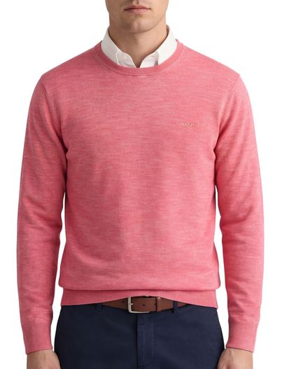 Gant Gant trui roze katoen gemêleerd