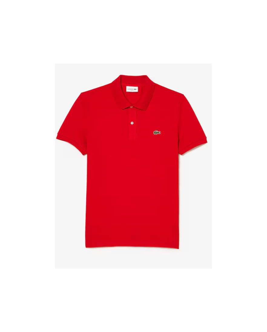 Lacoste polo Slim Fit rood pique