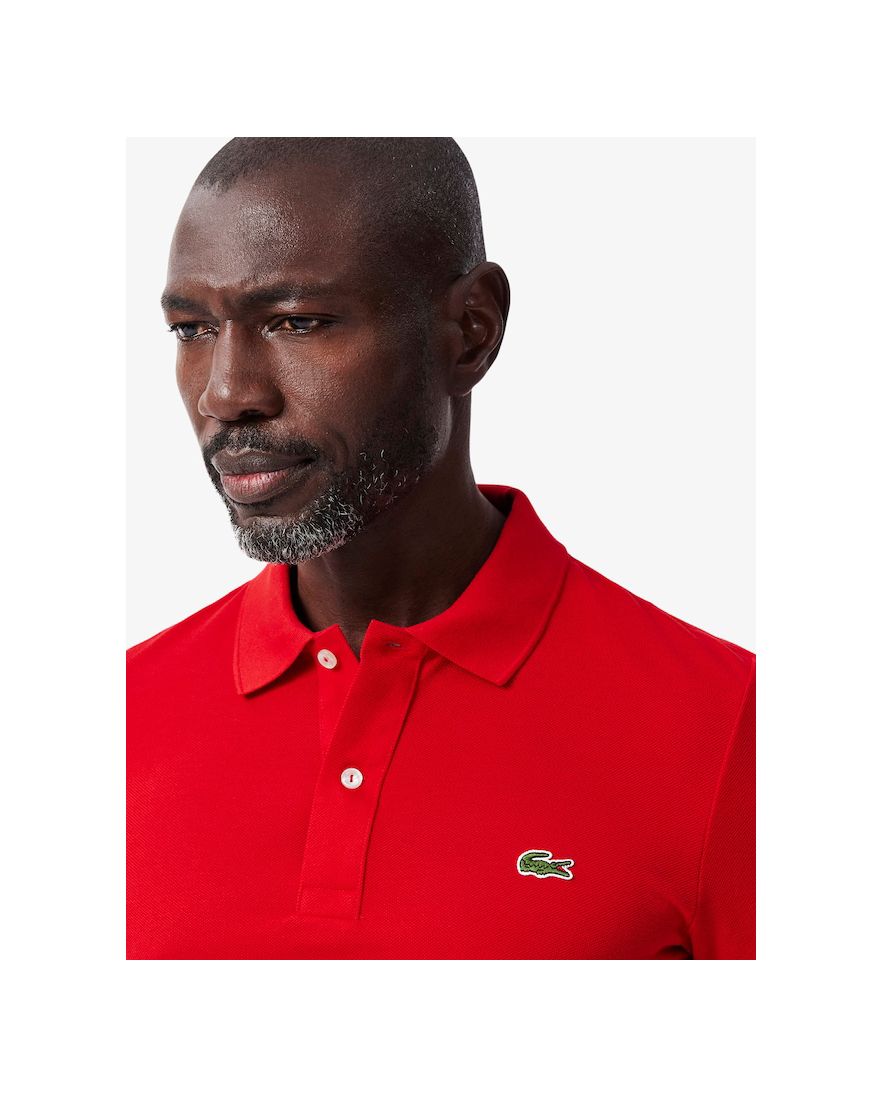 Lacoste polo Slim Fit rood pique
