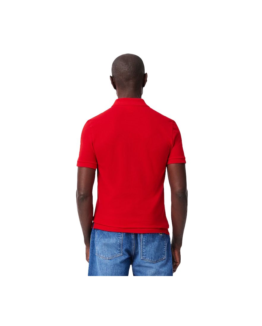 Lacoste polo Slim Fit rood pique