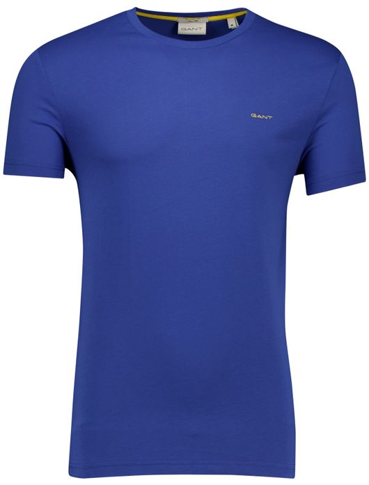 Gant T-shirt blauw katoen