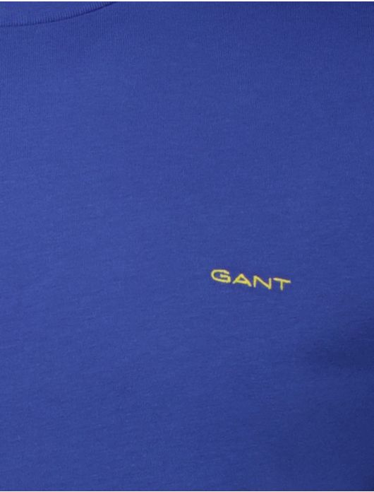 Gant T-shirt blauw katoen