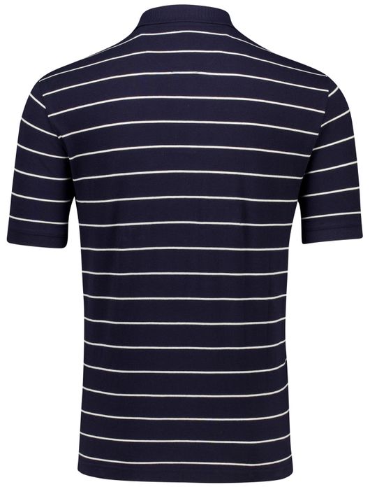 Gant polo donkerblauw gestreept