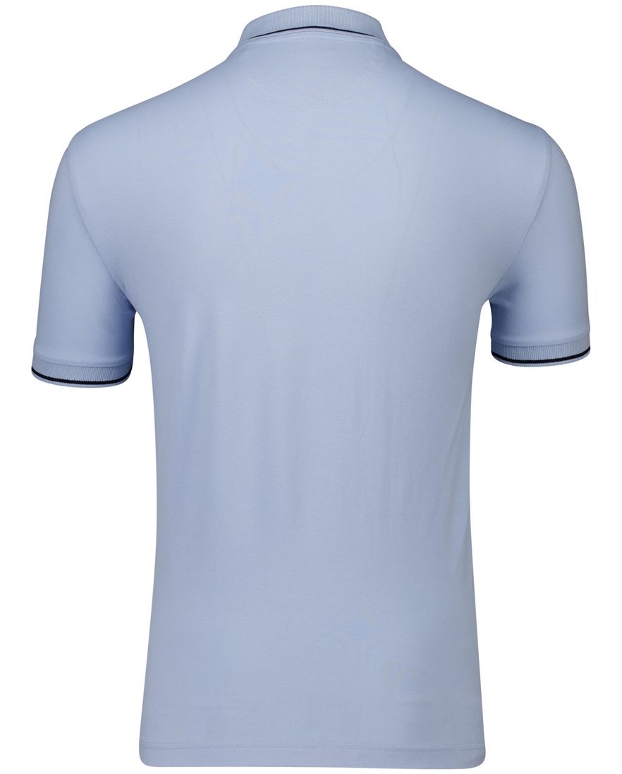 Gant poloshirt lichtblauw katoen normale fit effen