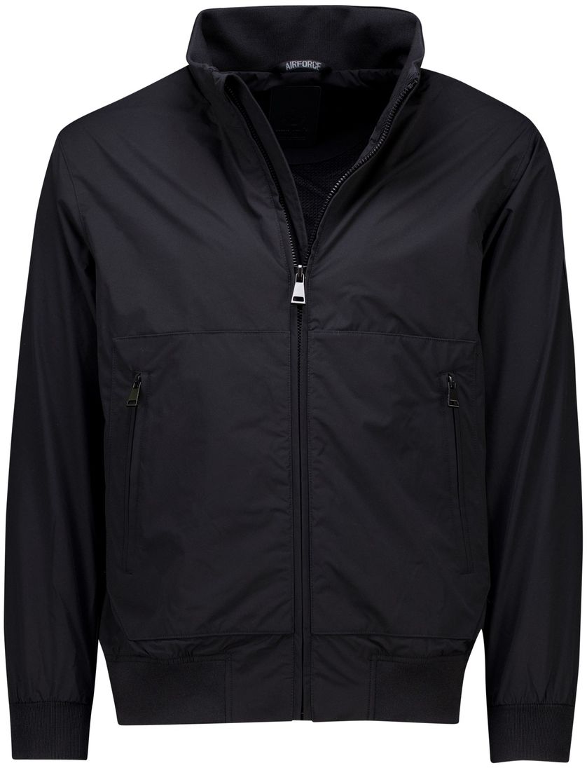 Airforce zomerjas zwart four way stretch Bomberjack