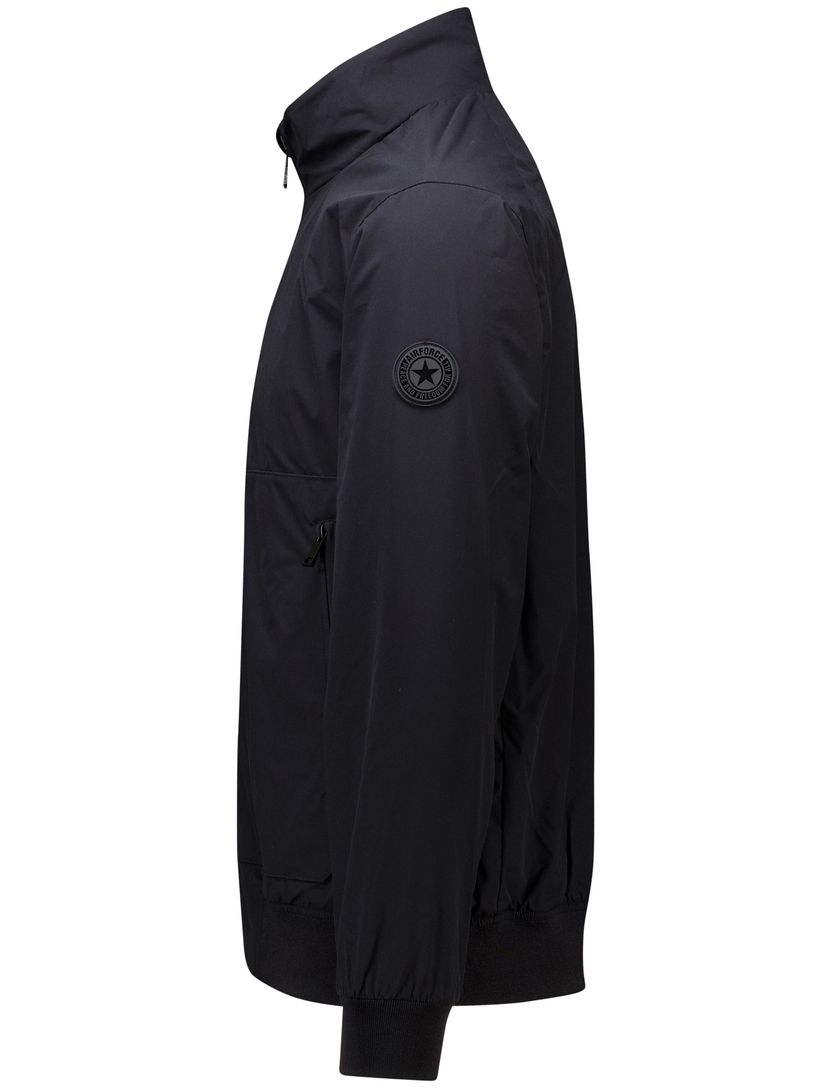 Airforce zomerjas zwart four way stretch Bomberjack