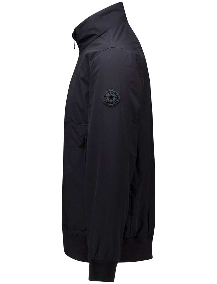 Airforce zomerjas zwart four way stretch Bomberjack