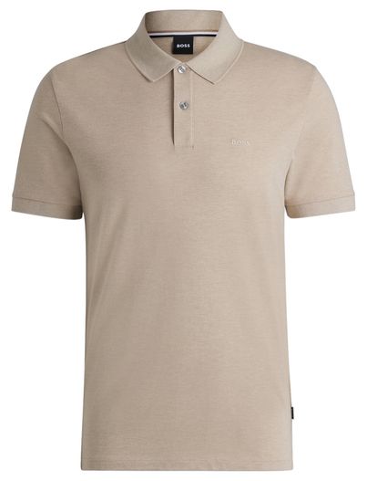 Hugo Boss Hugo Boss Pallas poloshirt korte mouw beige