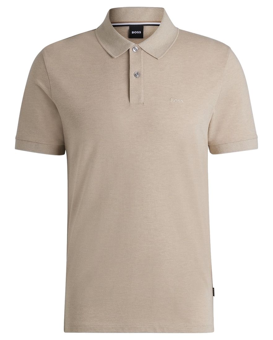 Hugo Boss Pallas poloshirt korte mouw beige