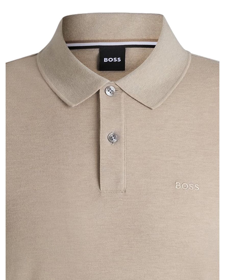 Hugo Boss Pallas poloshirt korte mouw beige