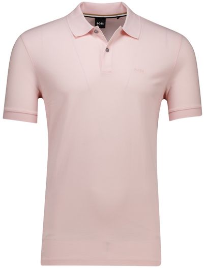 Hugo Boss Hugo Boss Black Pallas pique 2-knoops polo roze
