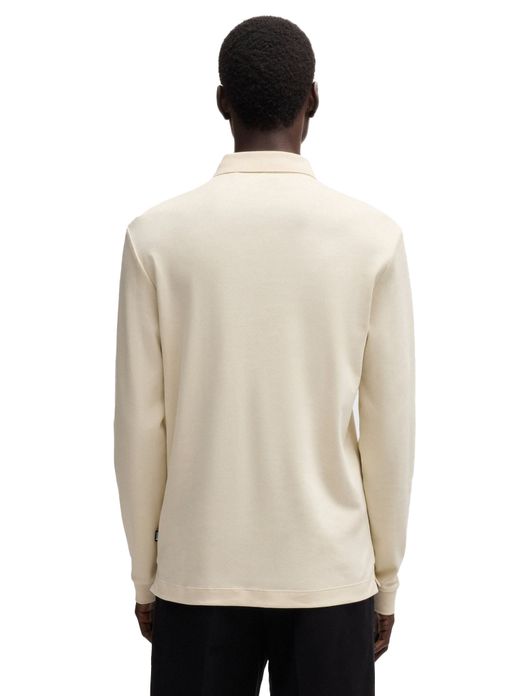 Hugo Boss Black Pado 30 lange mouw polo creme