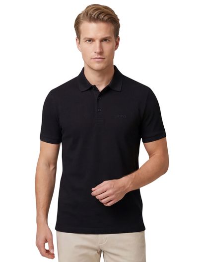 Hugo Boss Hugo Boss Polo Paddy zwart regular fit korte mouw