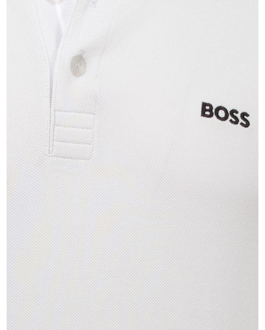 Hugo Boss polo paddy grijs regular fit korte mouw