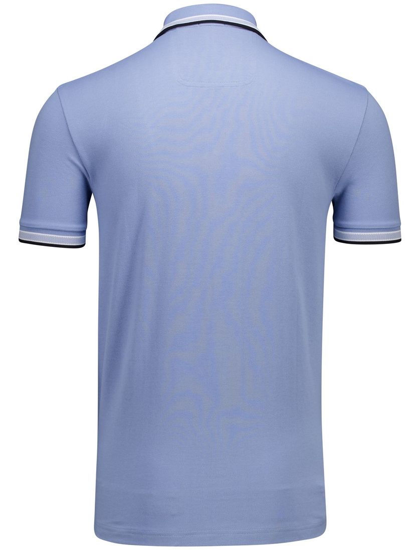 Hugo Boss Green polo lichtblauw regular fit pique effen