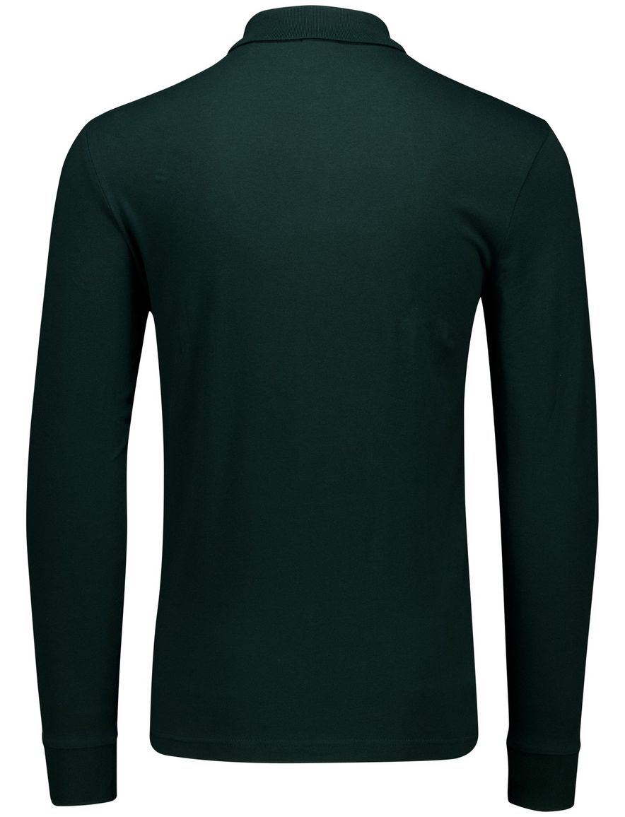 Hugo Boss Orange lange mouwen polo slim fit groen