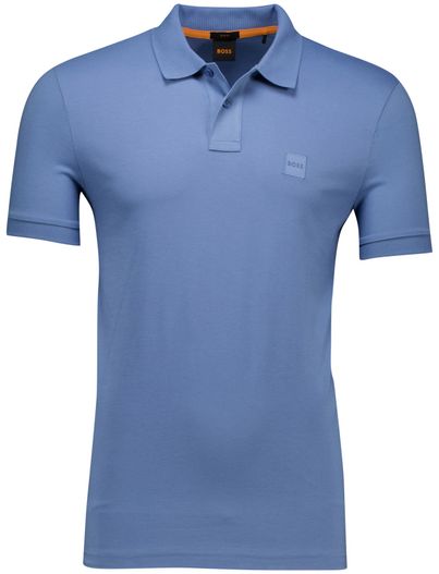 Hugo Boss katoenen Boss orange blauw polo slim fit