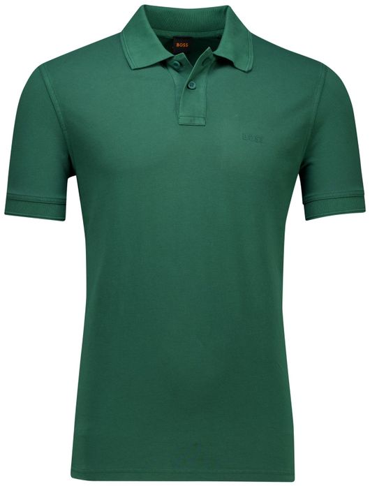 BOSS polo groen korte mouw Prime Polo
