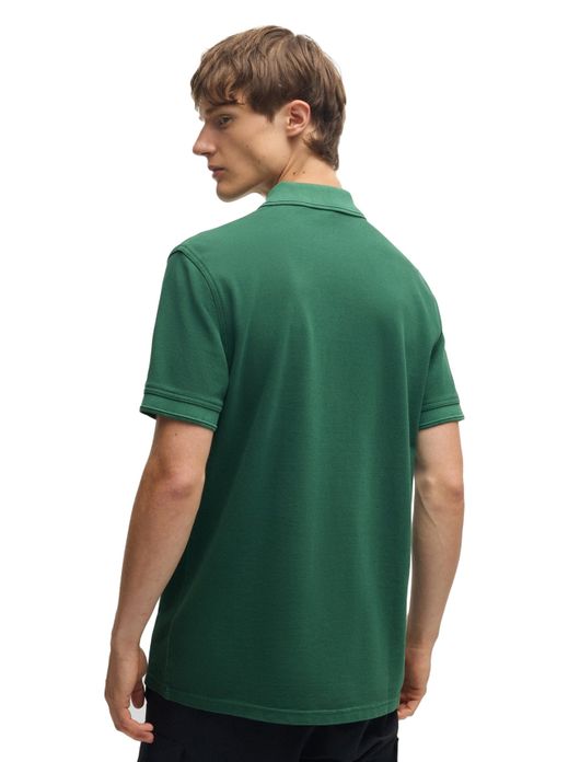 BOSS polo groen korte mouw Prime Polo