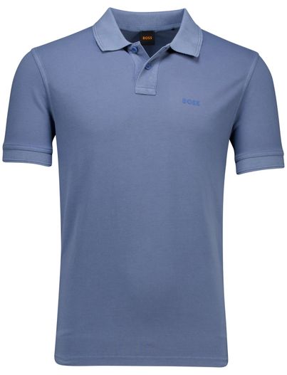 Hugo Boss Hugo Boss Orange Prime blauw pique korte mouw