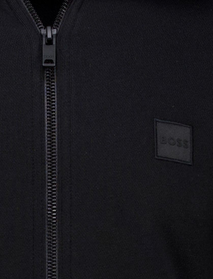 Vest Hugo Boss Orange Zestart zwart katoen rits
