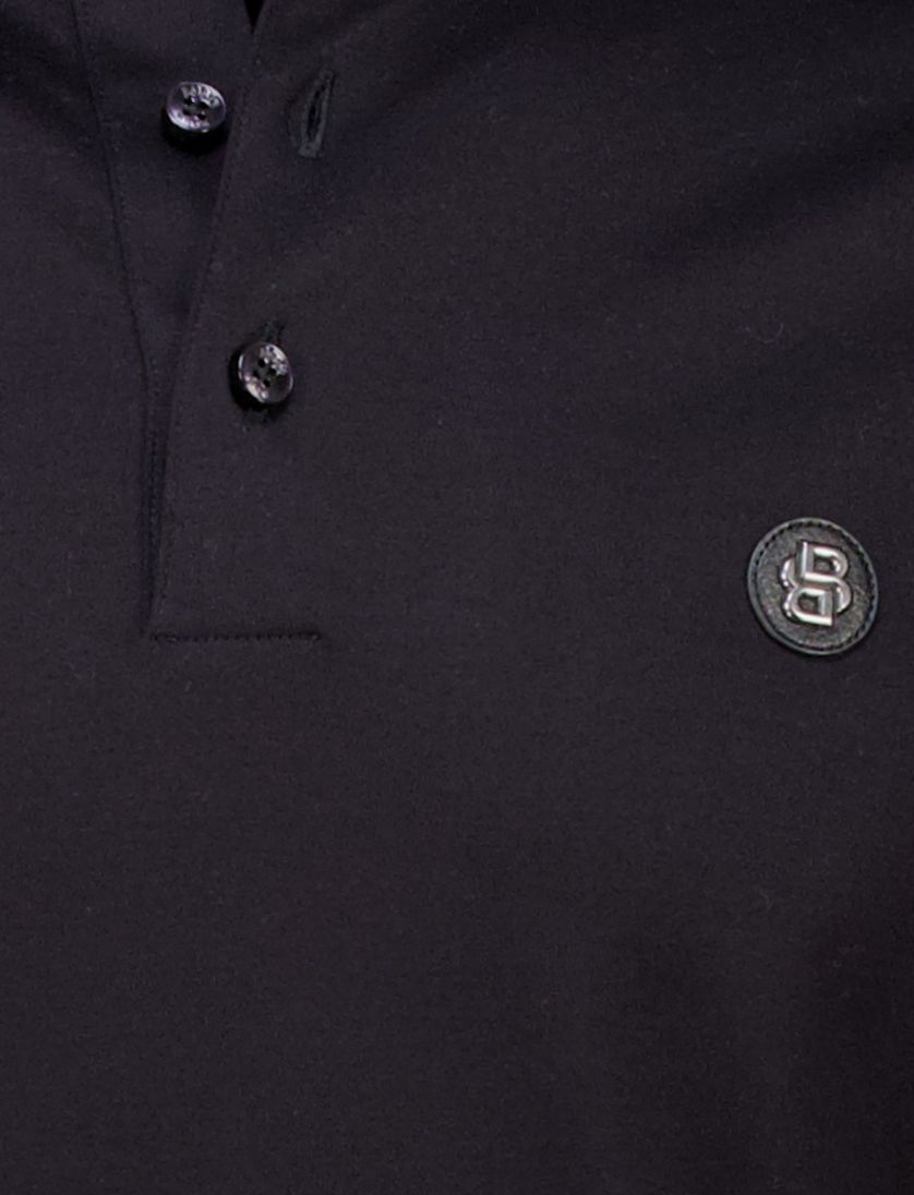 Hugo Boss Black C-Parris korte mouw polo zwart jersey 3-knoops