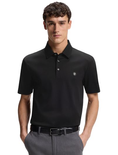 Hugo Boss Hugo Boss Black C-Parris korte mouw polo zwart jersey 3-knoops