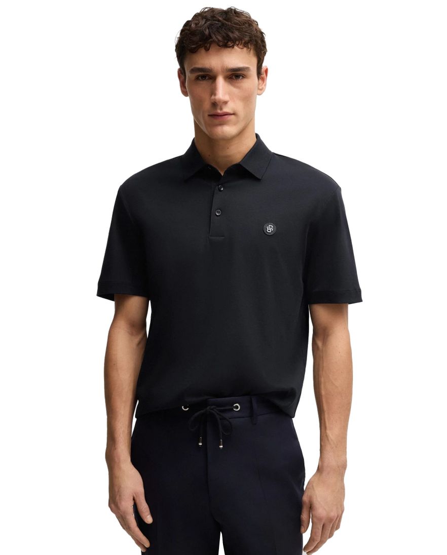 Hugo Boss Black C-Parris korte mouw polo zwart katoen