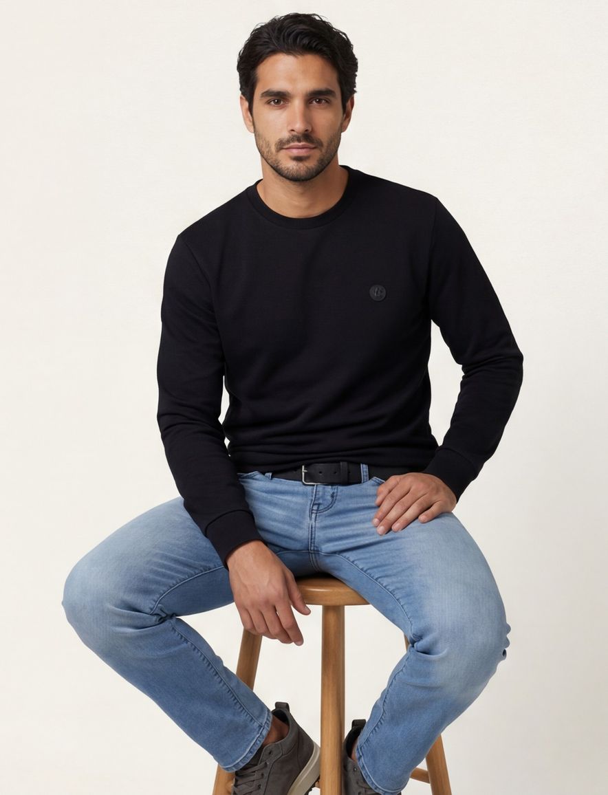 Boss Black C-Sharpe sweater zwart v-hals