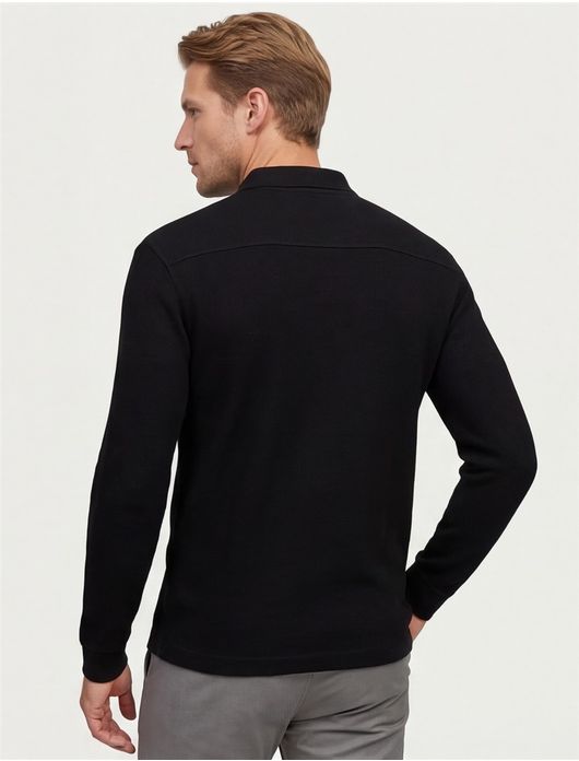 Hugo Boss polo LM Petempestolong zwart