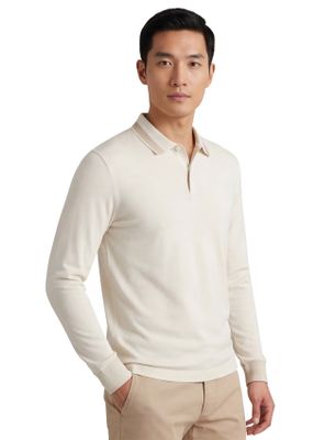 Hugo Boss Boss polo lange mouw katoen