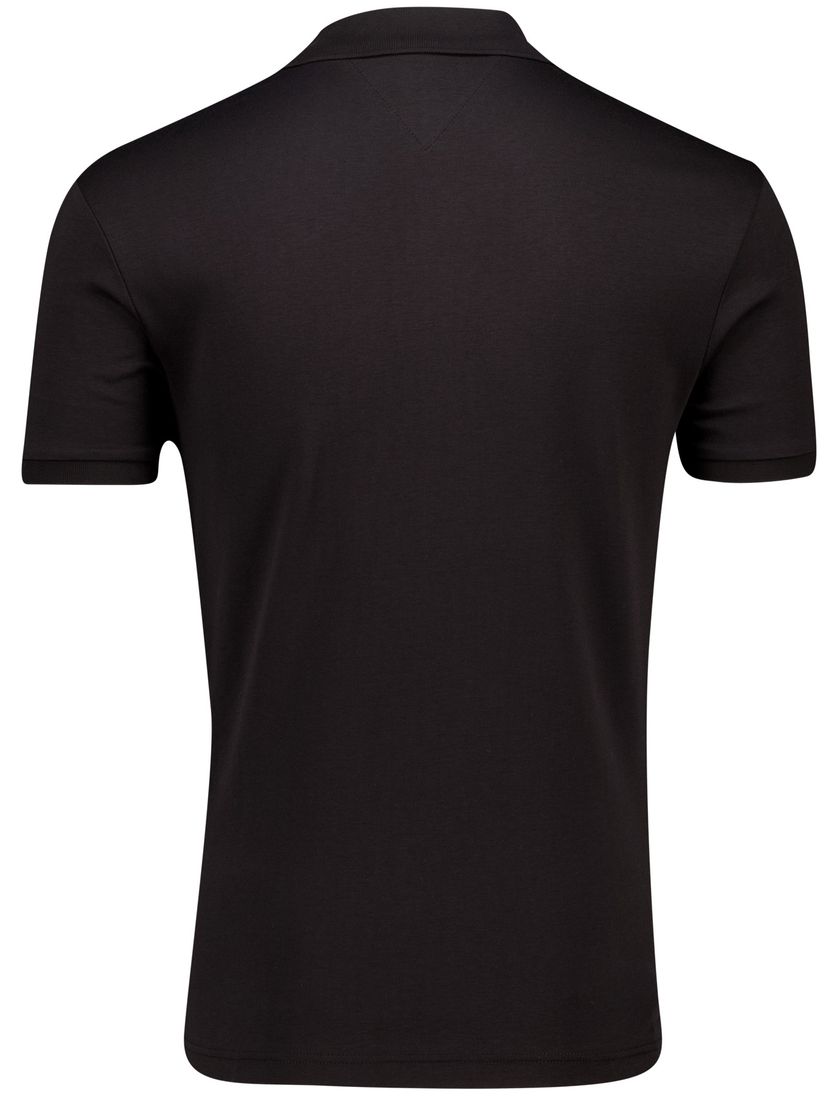 Tommy Hilfiger polo zwart effen