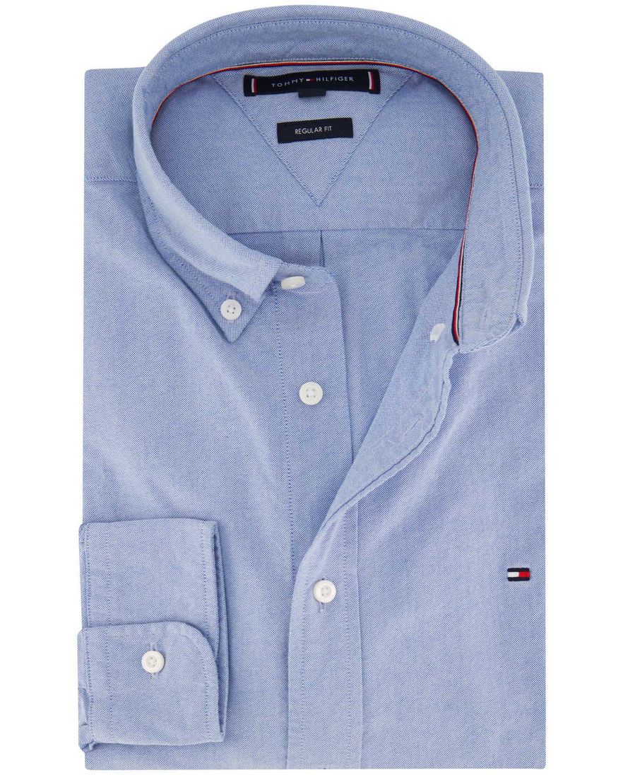 Polo Ralph Lauren overhemd effen blauw button-down